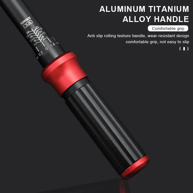 Professioneller Fahrrad-Drehmomentschlüssel, beidseitig einstellbar, Schnellspanner, Fahrrad-Inbusschlüssel-Werkzeugset, Steckschlüssel 1/4" 2-24Nm – Detail 11