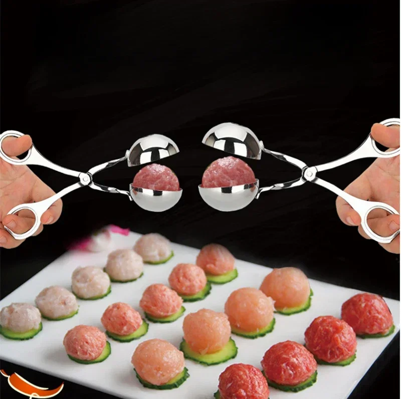 Stainless steel meatball holder, meatball maker, home kitchen tool, meatball, small tool, rice ball mold