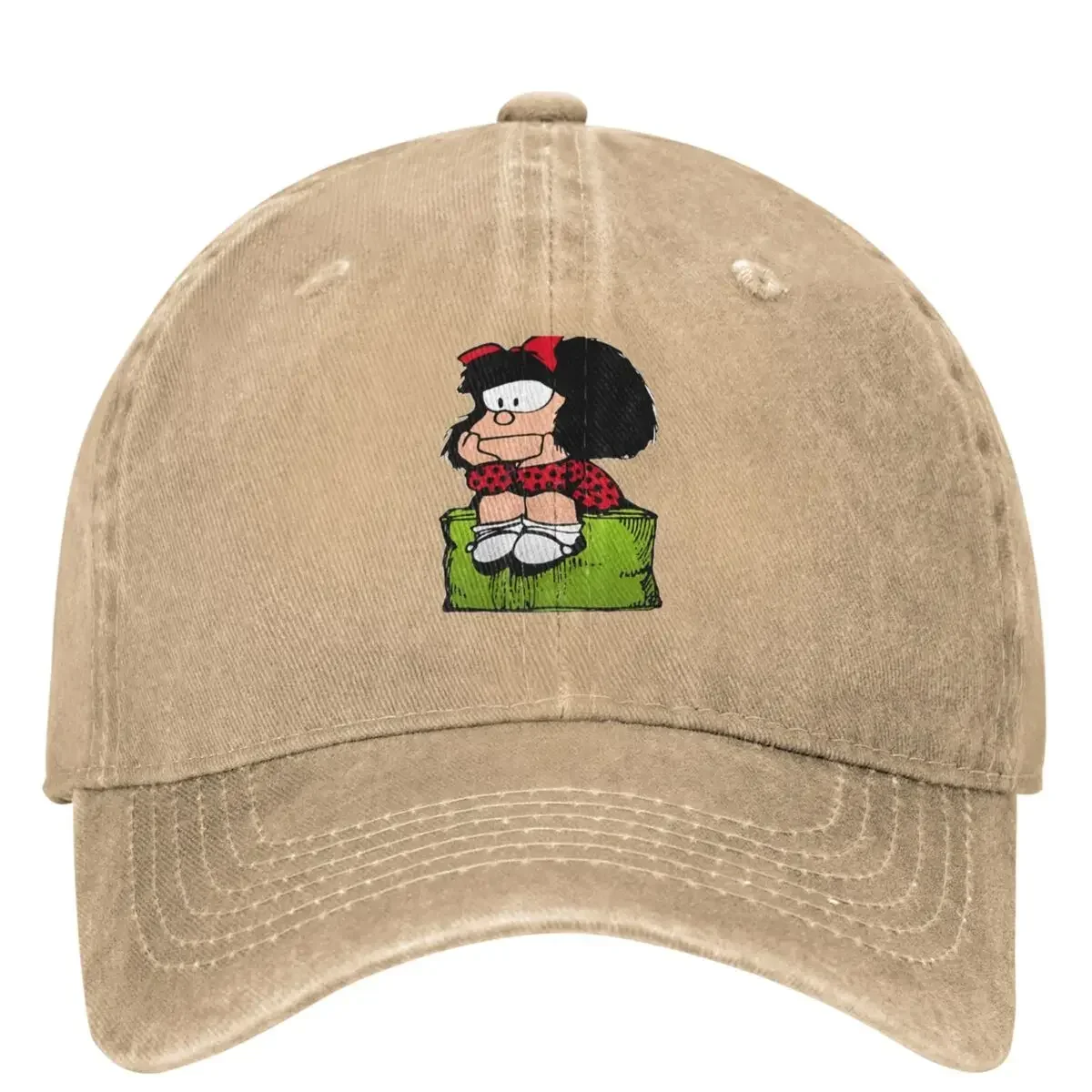 Mafalda Quino Comics Casual Baseball Cap Spring Trucker Hat Sunscreen Outdoor Sports  Hats Unisex-Teens Fashion Baseball Caps