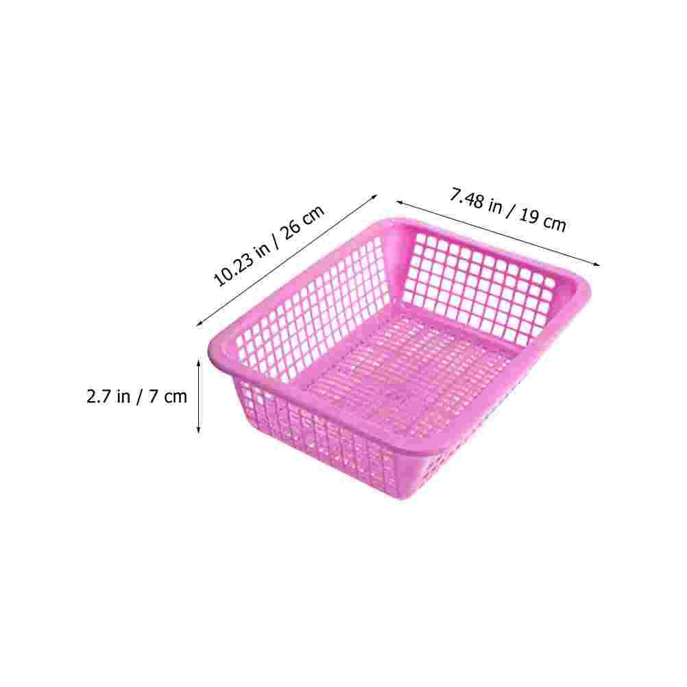 12 Pcs Bread Display Basket Storage Baskets Nut Kitchen Home Holder Plastic Food