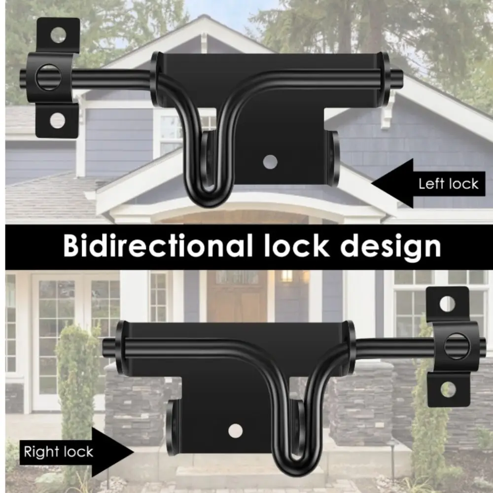 

Black Bolt Door Bolt Lock Carbon Steel Solid Sliding Bolts Iron Bolt Sliding Lock Simple Deadbolt Pin Vinyl Gates Gate Lock