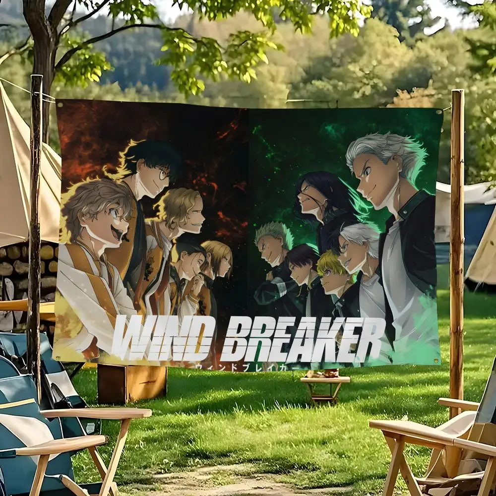 anime comic W-wind breaker Flags flag For Decoration Outdoor Picnic Hanging Home Camping Party Banner