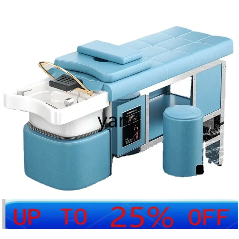 LMM متعددة الوظائف وعاء من البورسلين إطار فولاذي رئيس العلاج كرسي شامبو صالون حلاقة تداول المياه التبخير