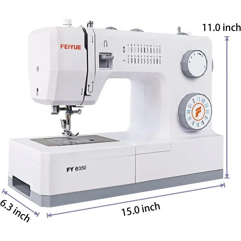 Furniture.FYe350 ماكينة خياطة، محرك سيرفو موفر للطاقة، شديد التحمل ومحمول، 23 غرزة مدمجة، وضع إبرة متعددة #6
