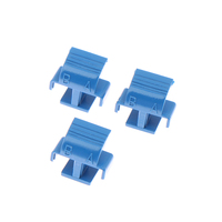 50pcs LC Duplex AB Clip Blue For LC DX Connector SM MM APC Fiber Optic Accessory Fiber Optic Patch Cord Clip