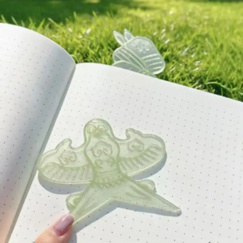 New 1 Set Imitation Organza Lily Embroidered Bookmark Journal Decoration Reading Marker Gift For Book Lovers