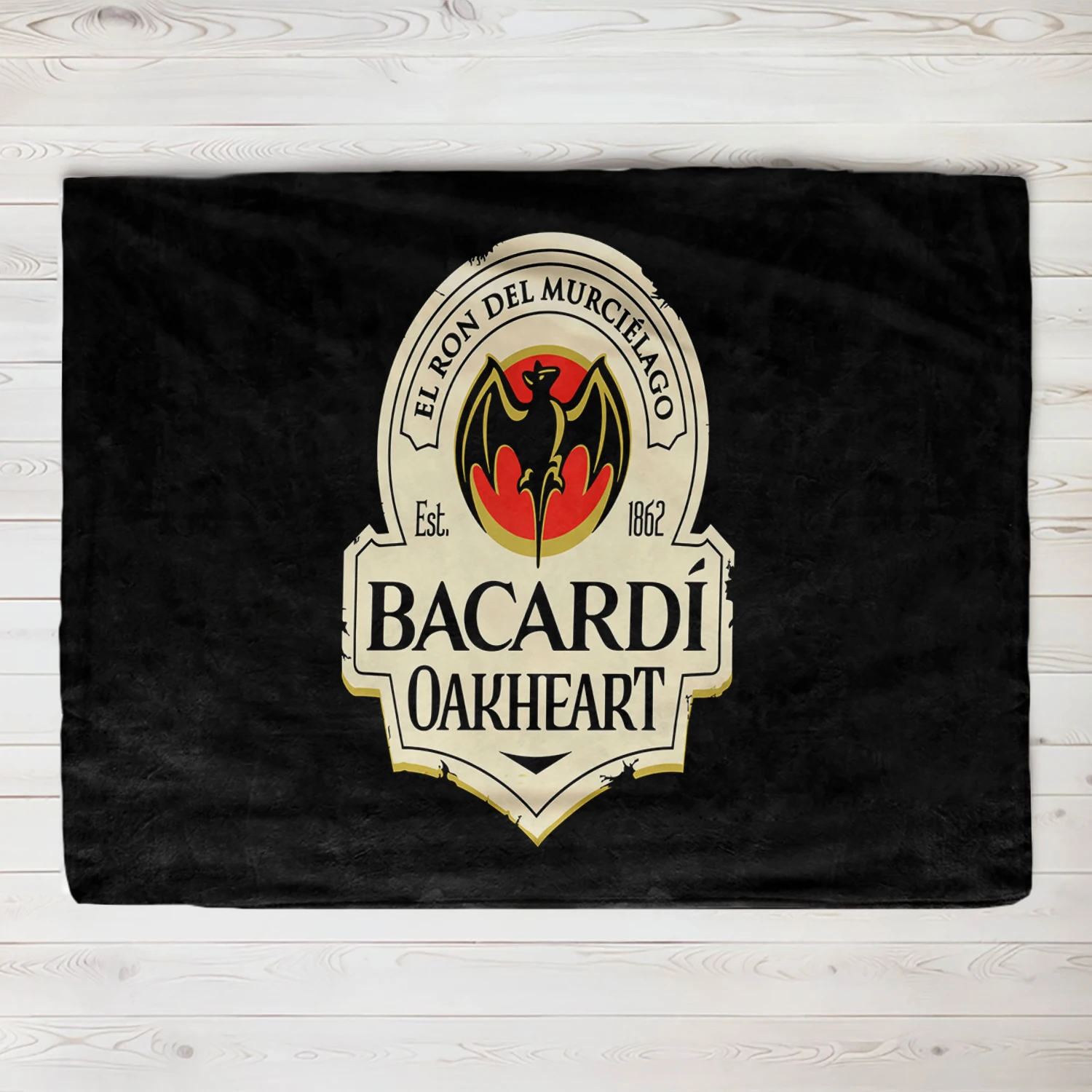 Bat Rum Fashionable Art Flannel Thin Blanket Family Bedroom Bed Sheet Outdoor Car Travel Camping Picnic Plush Sleeping Blanket