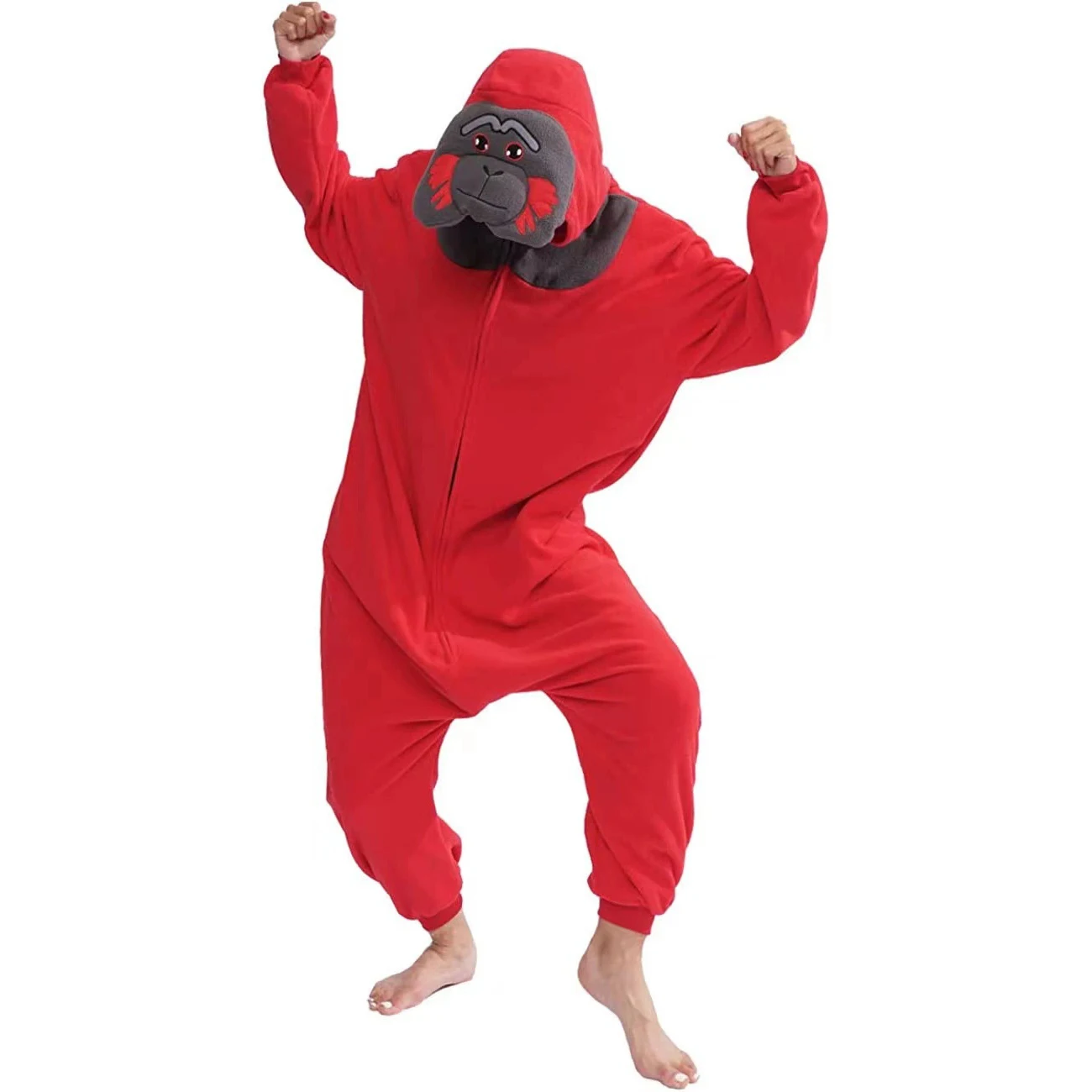 

Kigurumi Orangutans Cartoon Pajamas Onesies Women Men Animal Pyjamas Jumpsuits Christmas Halloween Cosplay Party Costumes