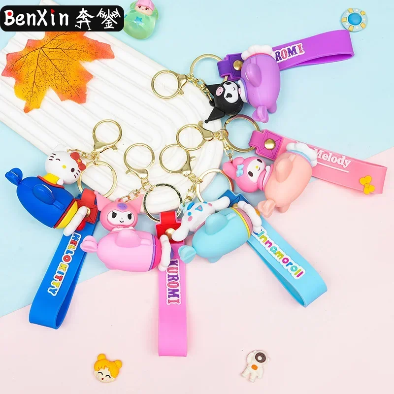 

2025 miniso aircraft key chain, car clothes hanger, exquisite schoolbag, key chain