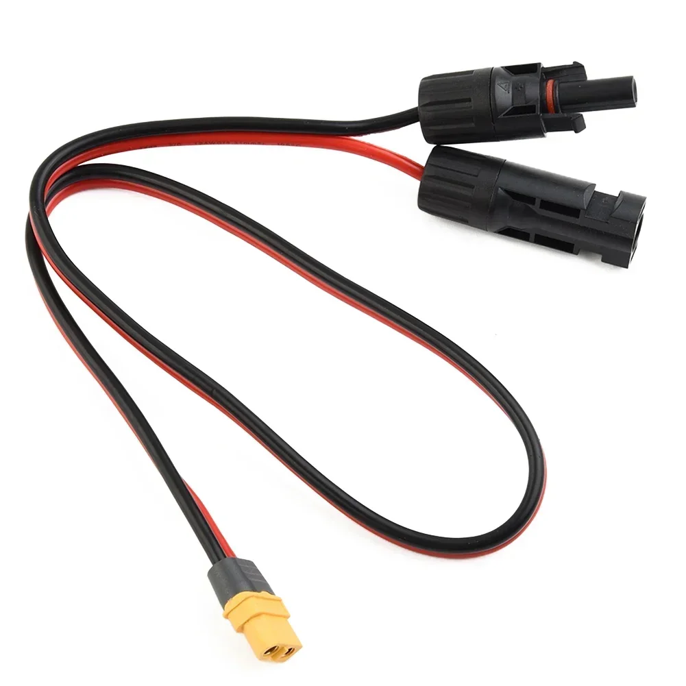 

Charging Cable Connection Cable 0.6m Female Solar Panel Low Resistance Safe Tinned Copper Firmly Dock Low Power Suitable