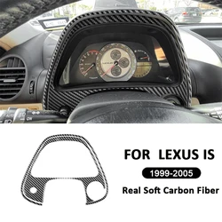 For LEXUS IS 1999-2005 Carbon Fiber Car Center Console Instrument Screen Frame Trim Cover Decoration Sticker Inner Accessories
