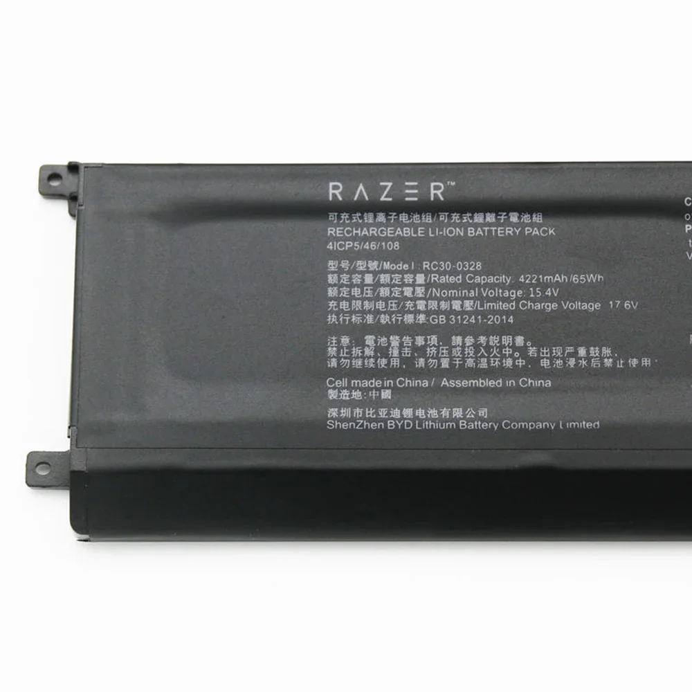 Brand New Original RC30-0328 15.4V 65Wh Laptop Battery for Razer Blade15 2020 RZ09-0328 4ICP5/46/108 RZ09-03304x