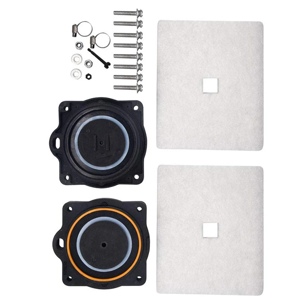 Imagem -02 - Kit de Reconstrução da Bomba de ar para Hp80 Hp60 e Hp800110 Clearstream Cs103el Diaphram Parafusos de Filtro Grampos Para-sopro