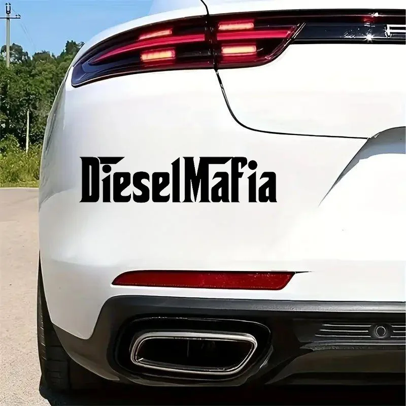 

Виниловая наклейка Diesel Mafia 15x3,5 см для грузовиков, внедорожников, экстерьера - солнцезащитный крем, водонепроницаемая, устойчивая к царапинам наклейка