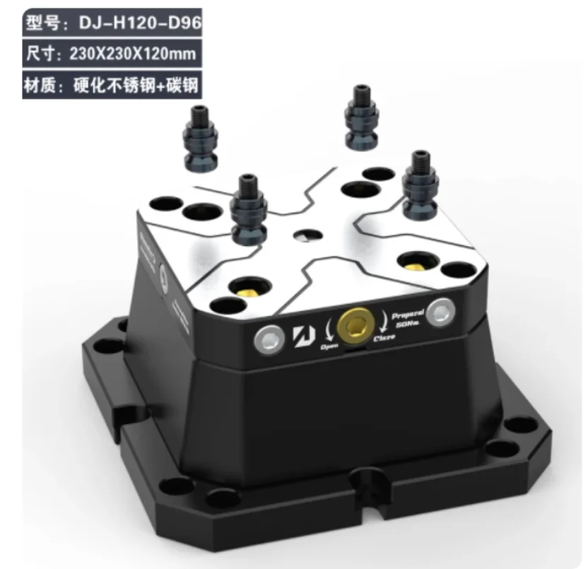 D96 D52-96 Zero Point Height Increasing Seat 4-5 Axis Fixture Self Centering Mirror with Zero Point Quick Change Four Axis