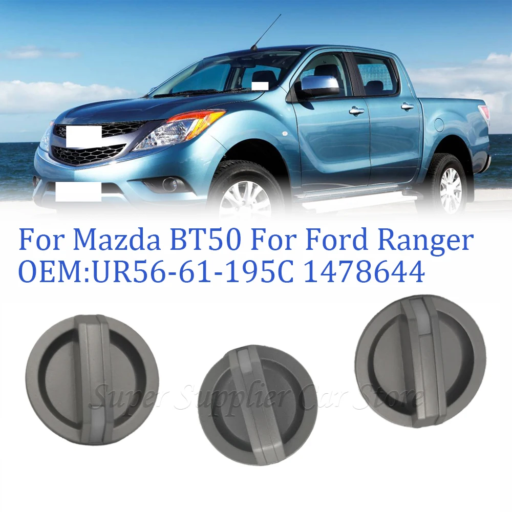 UR56-61-195C For Mazda BT50 Ford Ranger 2006-2011 Car Vents Air Conditioner A/C Control Switch Knob 3Pcs 1478644 UR58-61-195C