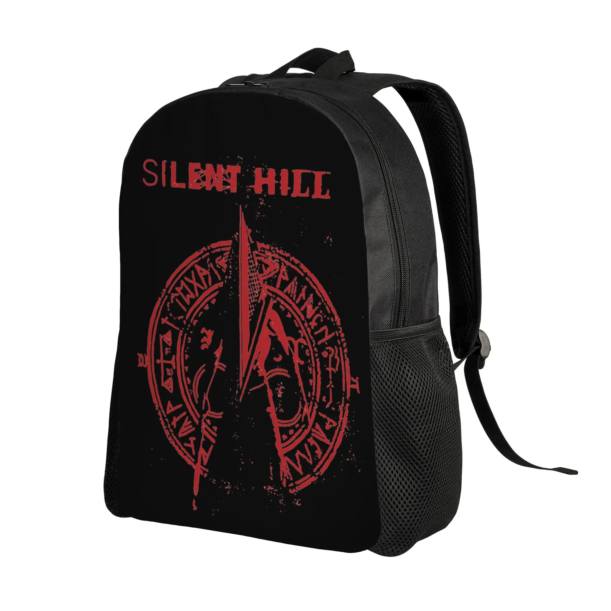 Silent Hill Fashion Backpack Sports High School Work Heavy Metal Band Hip-Hop Daypack for Men Women Laptop Computer Canvas Bags