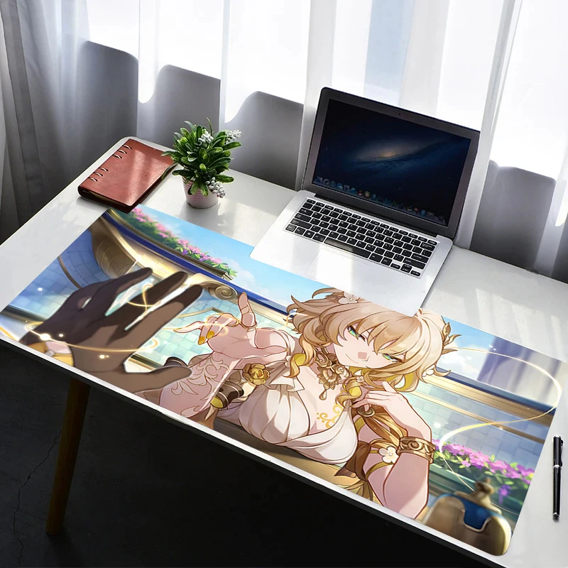 

Mouse Pad Computer Gamer PC Accessories HD Mousepad Rubber Non Slip Desk Mat Honkai Star Rail Aglaea Laptop Gamer Keyboard Pad