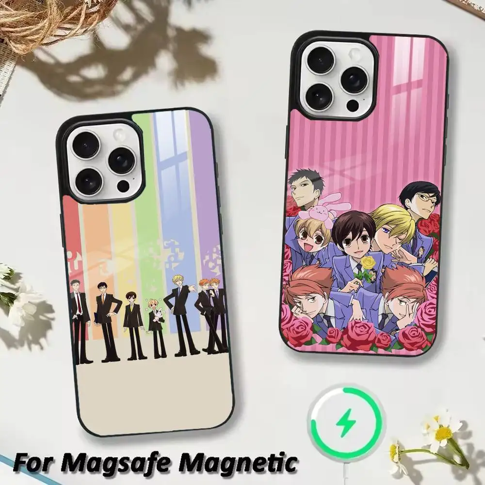 Anime O-Ouran H-High School H-Host Club Phone Case For iPhone 17 16 15 14 13 12 Pro Max Plus for Magsafe Wireless Magnetic Cover