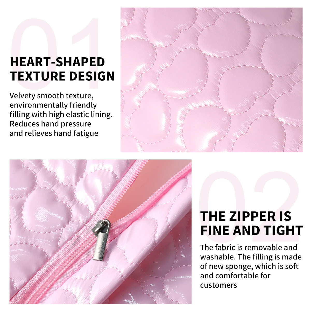 ที่ถอดออกได้ล้างทําความสะอาดได้เล็บฟองน้ําหมอนเล็บมืออาชีพ Care Arm Rest ฟองน้ําหมอนเหมาะสําหรับเล็บเครื่องมือ Salon