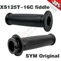 L/R HANDLE GRIP,Fits SYM FIDDLE 3/4 50 125 200 MIO 50 XS125T-16C,P/N:53166-XFA-000 53140-XVA-000,Original Parts