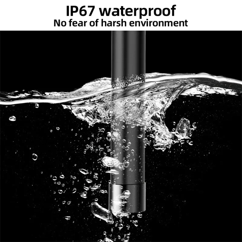 KERUI 3-in-1 Endoscope Camera for Android PC Hard Cable Mini Camera 7mm Flexible Waterproof Inspection Borescope for Pipeline