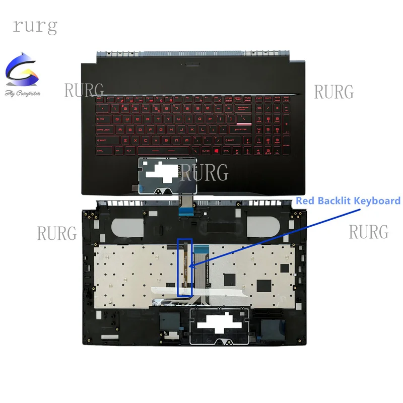 R+ Brand new, suitable for MSI GF75 MS-17F1 17F2 17F3 17F4 17F5 top shell palm rest cover/bottom cover