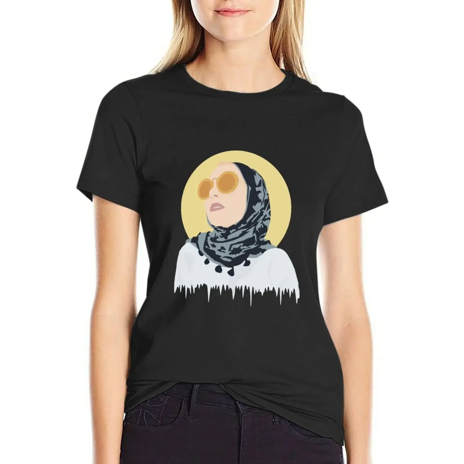 

DINA TOKIO T-Shirt plus size tops shirts graphic tees blacks oversized t shirts for Women