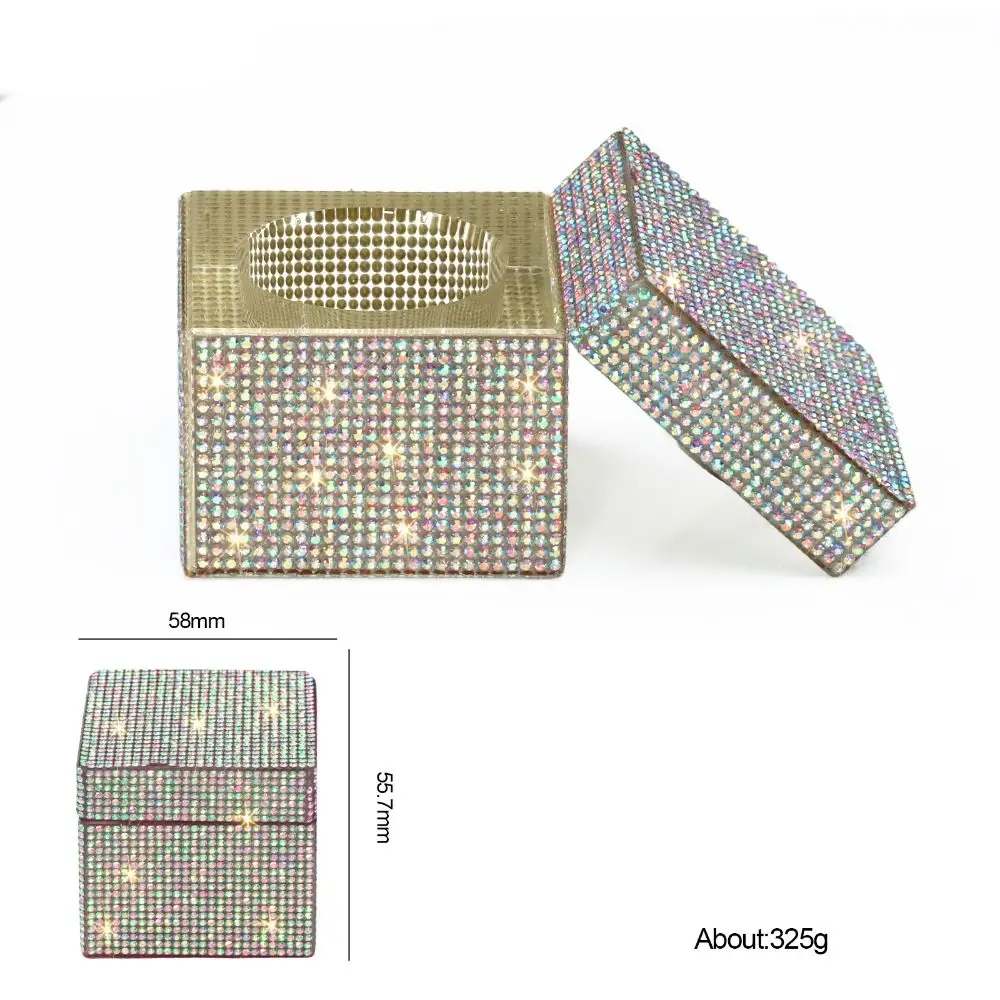 新しいスクエアラインストーンネイルカップ透明ソリッドカラーネイルアートクリスタルカップガラス洗浄容器DIY