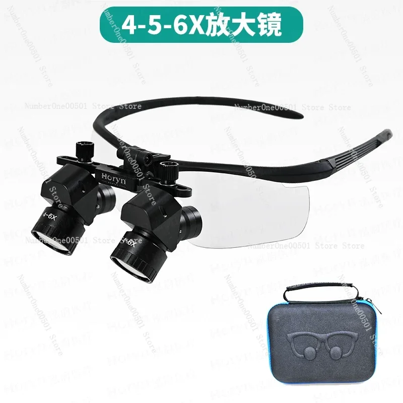 Dental Magnifying Glass Surgery Medical Corner Magnifying Glass 4 Times 5 Times 6 Times LED Headlights ENT Oral Instruments