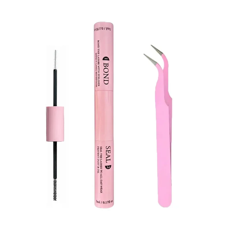 Removedor e Cola Individual de Lash, Lash Bond and Seal, Super Strong Hold, Lash Extension, Kit Pinças, 10ml, 5ml