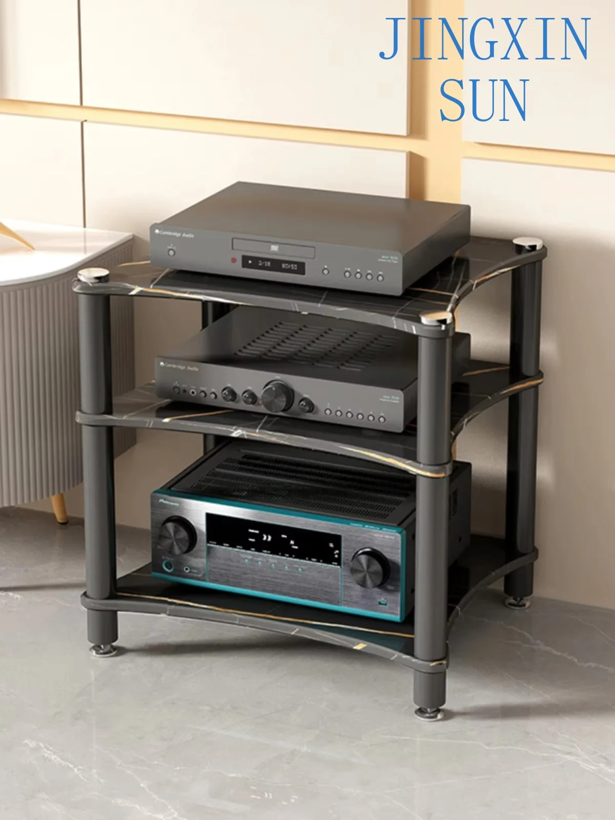 A-852 Power Amplifier Rack Cabinet Audio Room Home Theater Conference Room Equipment Cabinet Audio Tank Shock Absorber Stand