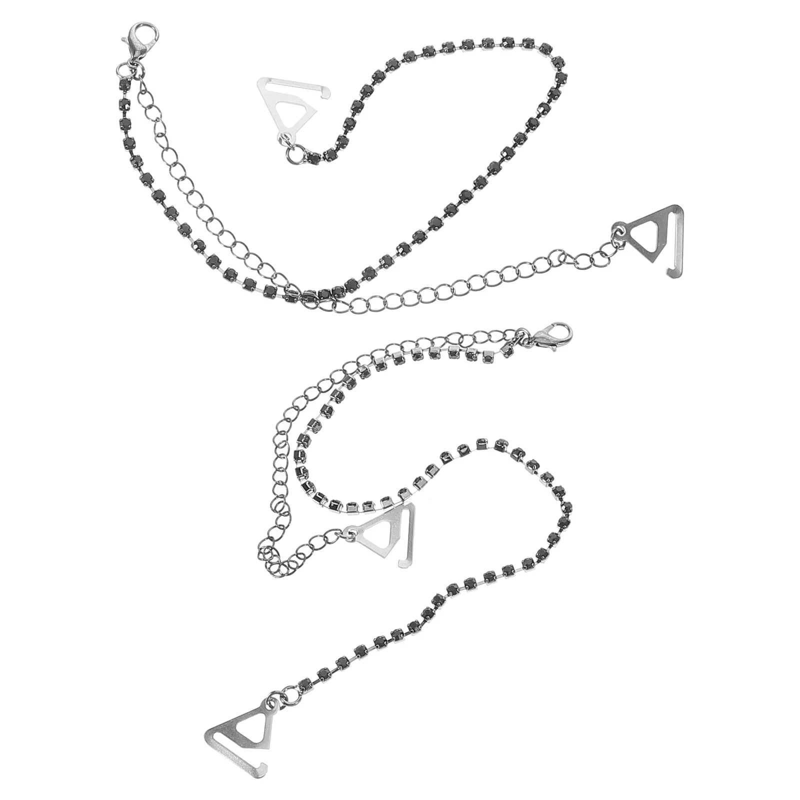 1 par de alças de sutiã de strass, substituição de alças invisíveis de noiva, acessórios de vestido destacáveis, alça de ombro invisível