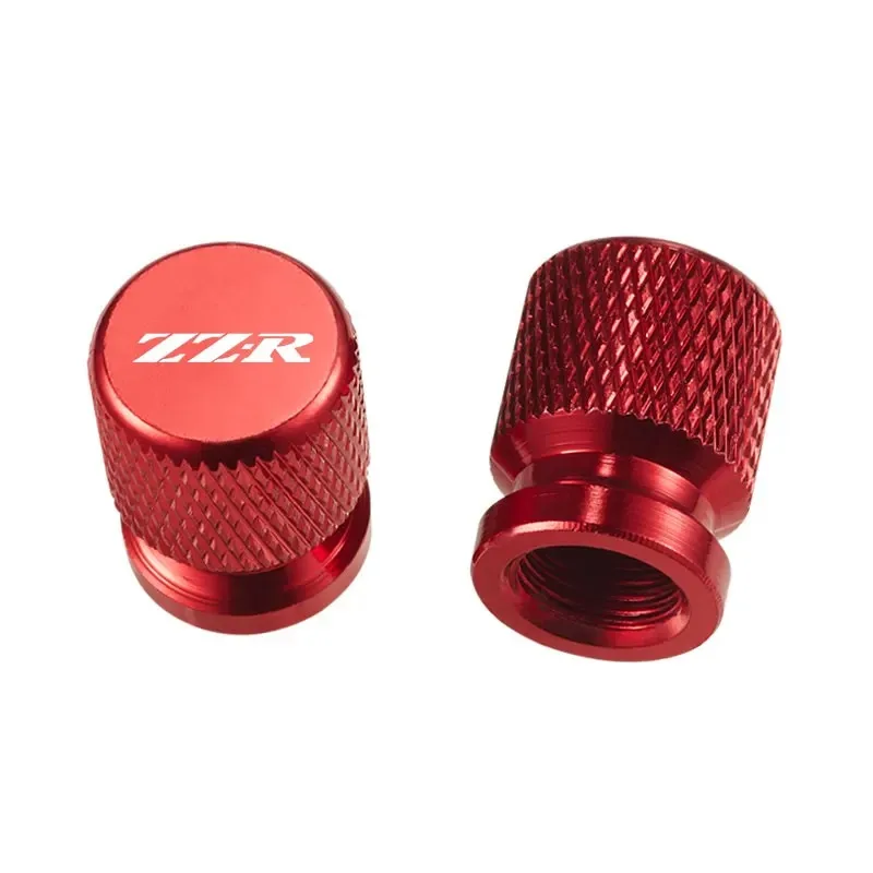 2 قطعة دراجة نارية CNC الألومنيوم الإطارات صمام منفذ الهواء الجذعية غطاء قبعات لكاواساكي ZZR250 ZZR 1400 1200 600 zzr1400