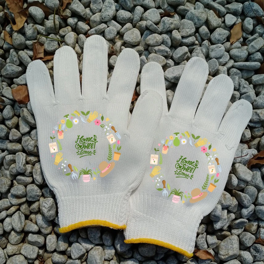 

Mother's Gift Gardening Gloves with Rubber Padding Nylon Gloves for Women Birthday Present Outdoor planters