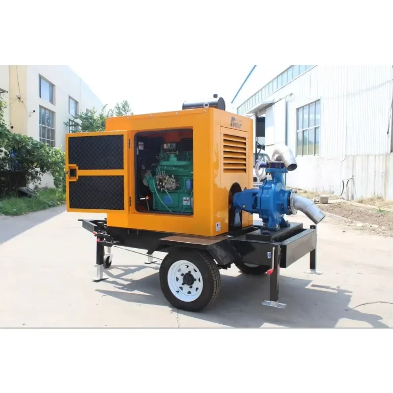 Practicality Mobile Water Pump With Trailer From 4 Inch to 10 Inch