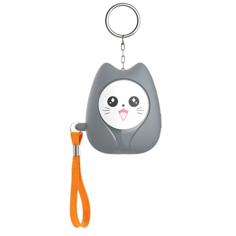 

Милая 130 дБ персональная сигнализация самообороны со светодиодной подсветкой, мини-сирена безопасности, портативный брелок в форме кошки, сигнализация для женщин и девочек