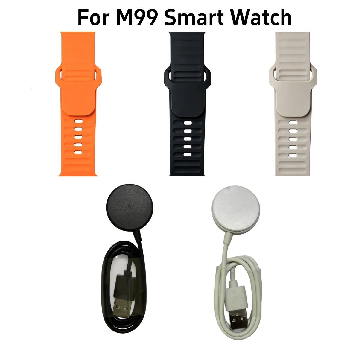 Android 5G Smart watch strap Straps Wristband Charger Charging cable For M99 Smart Watch Smartwatch Smart Watches