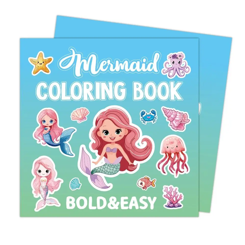 Educational Spooky Cute Coloring Book DIY Cartoon Filling Color Book Creative Interesting Drawing Doodle Book Adults and Teens