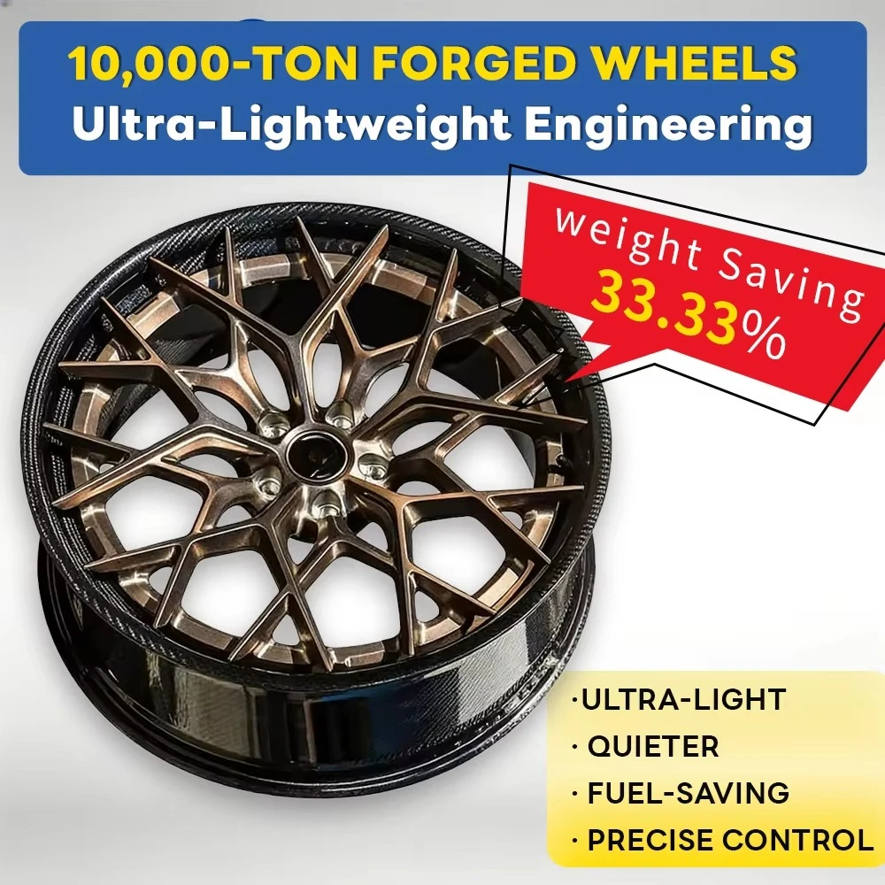 Ultra Lightweight Monoblock Forged Wheel Rim, 18-24 Inch Carbon Fiber Alloy Hub, 5x112 5x120 PCD For   Luxury Racing Car Modific