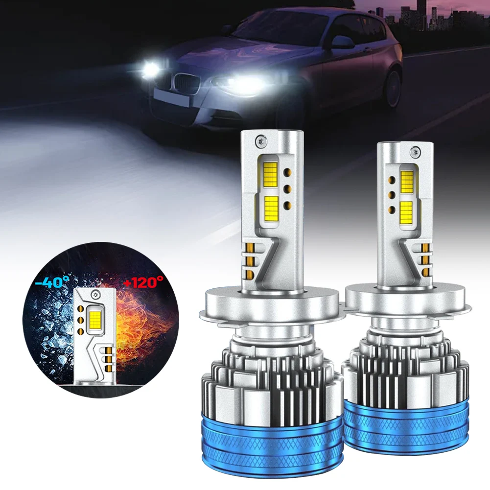2 قطعة H4 سيارة LED لمبة H7 المصباح لمبة لسيارة 22000LM 150 واط 6000 كيلو الأبيض CSP LED 12-24 فولت سيارة العلوي LED عدة تيار مستمر 9-48 فولت