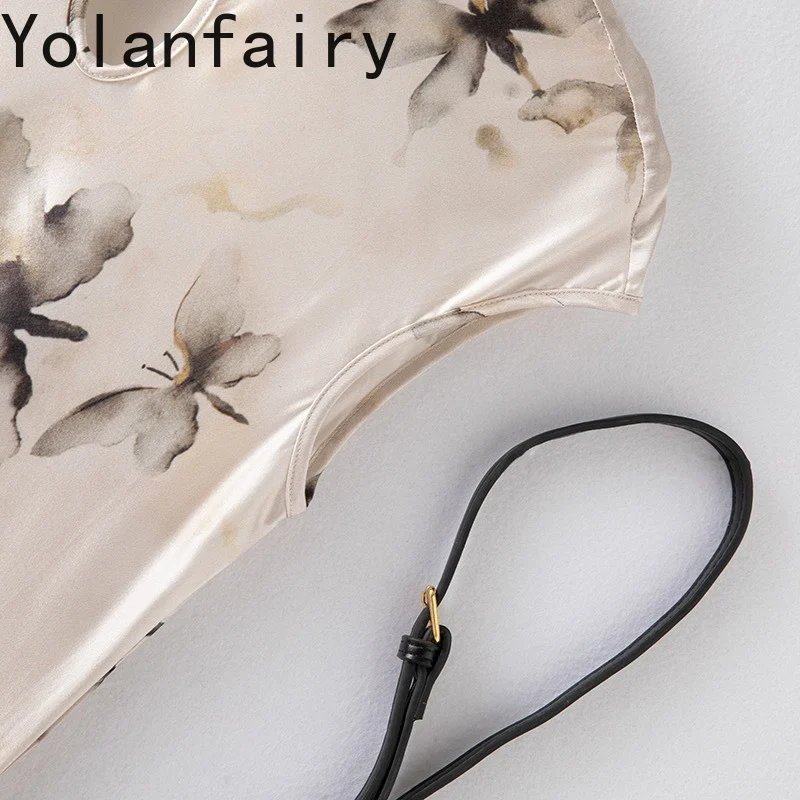 YOLANFAIRY 93% فستان حريري التوت الحقيقي صيف 2025 فساتين طويلة أنيقة عتيقة شيونغسام ساتان فساتين عيد ميلاد vestido mujer #2