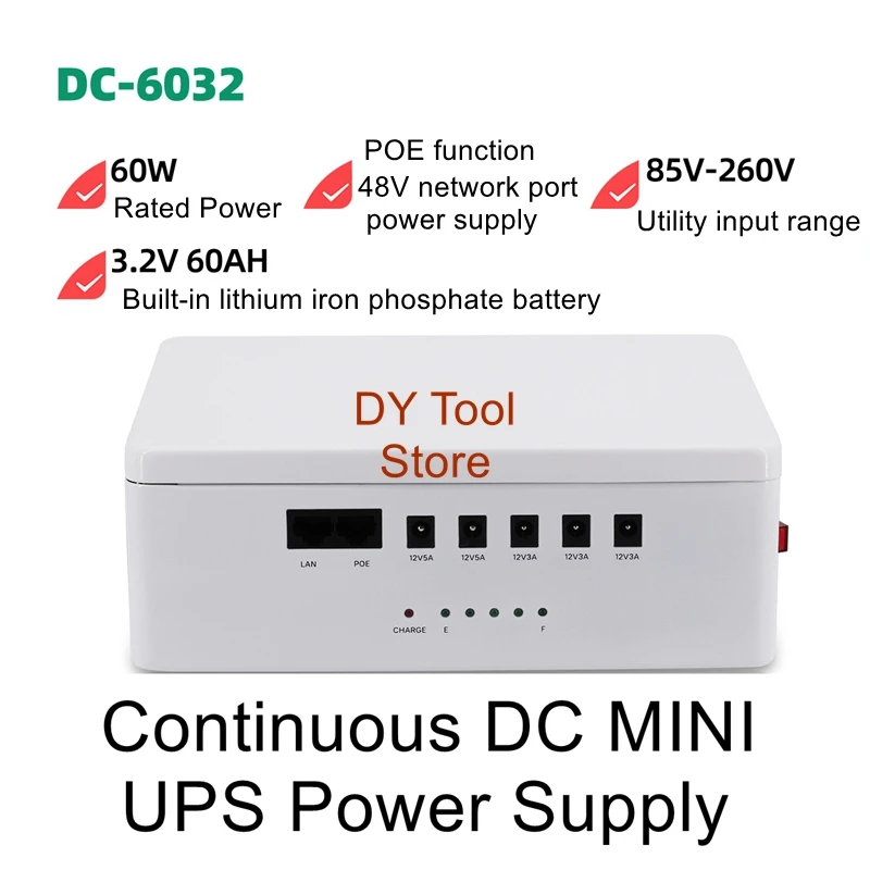 

60W uninterruptible power supply miniups computer all-in-one machine DC backup power supply optical cat camera