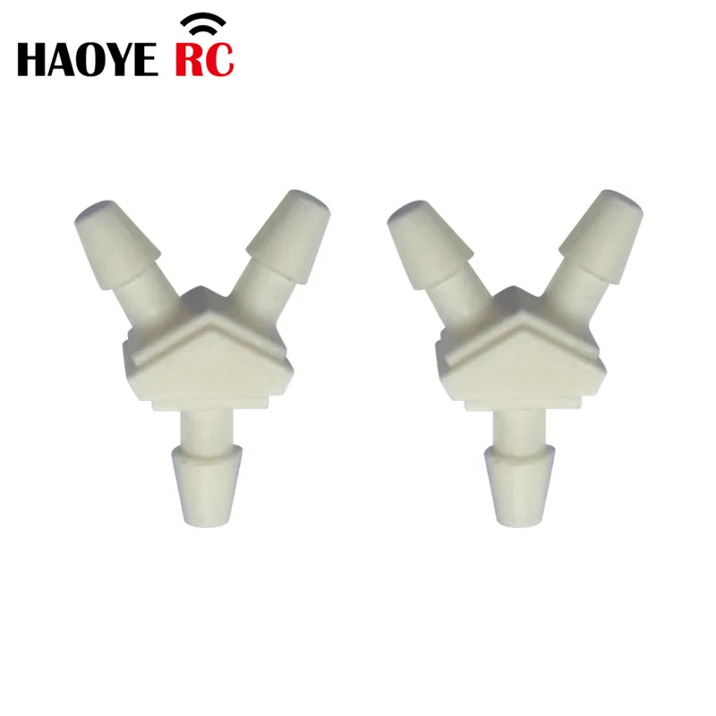 Haoye 2 pcs Nylon y-Joint Dreiwege-Verbindungs verbindung für RC Flugzeuge Teile elektrische Flugzeuge Schaum Modell Zubehör