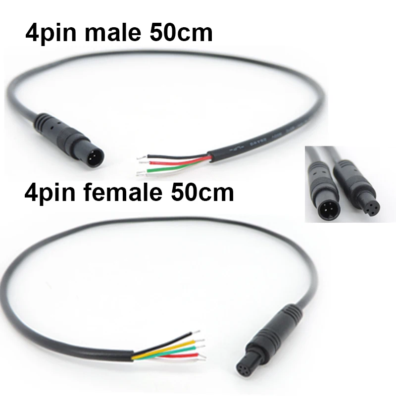 DIY 4Pin 5Pin 6Pin Jack Car DVR Camera Extension Cable HD Monitor Vehicle Rear View/Back Up Camera Wire Male Female Plug Cord