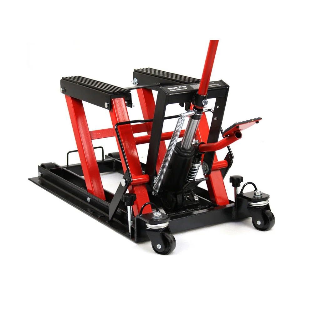 ลิฟท์รถจักรยานยนต์ ลิฟท์รถจักรยานยนต์ 1500Lbs ลิฟท์ขาตั้งรถจักรยานยนต์