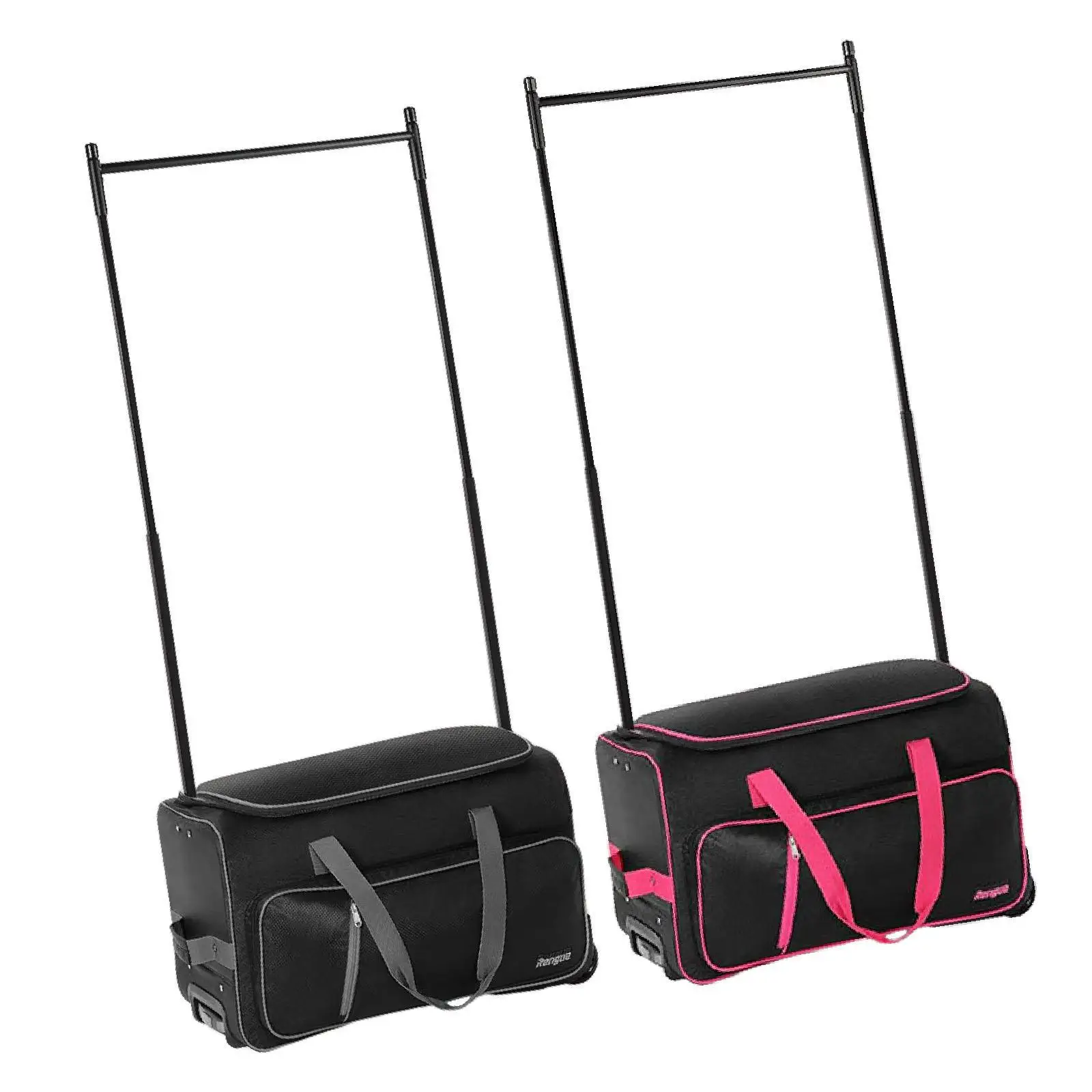 

Dance Bag with Garment Rack Wear Resistant Stable Rolling Duffel for Gym Men