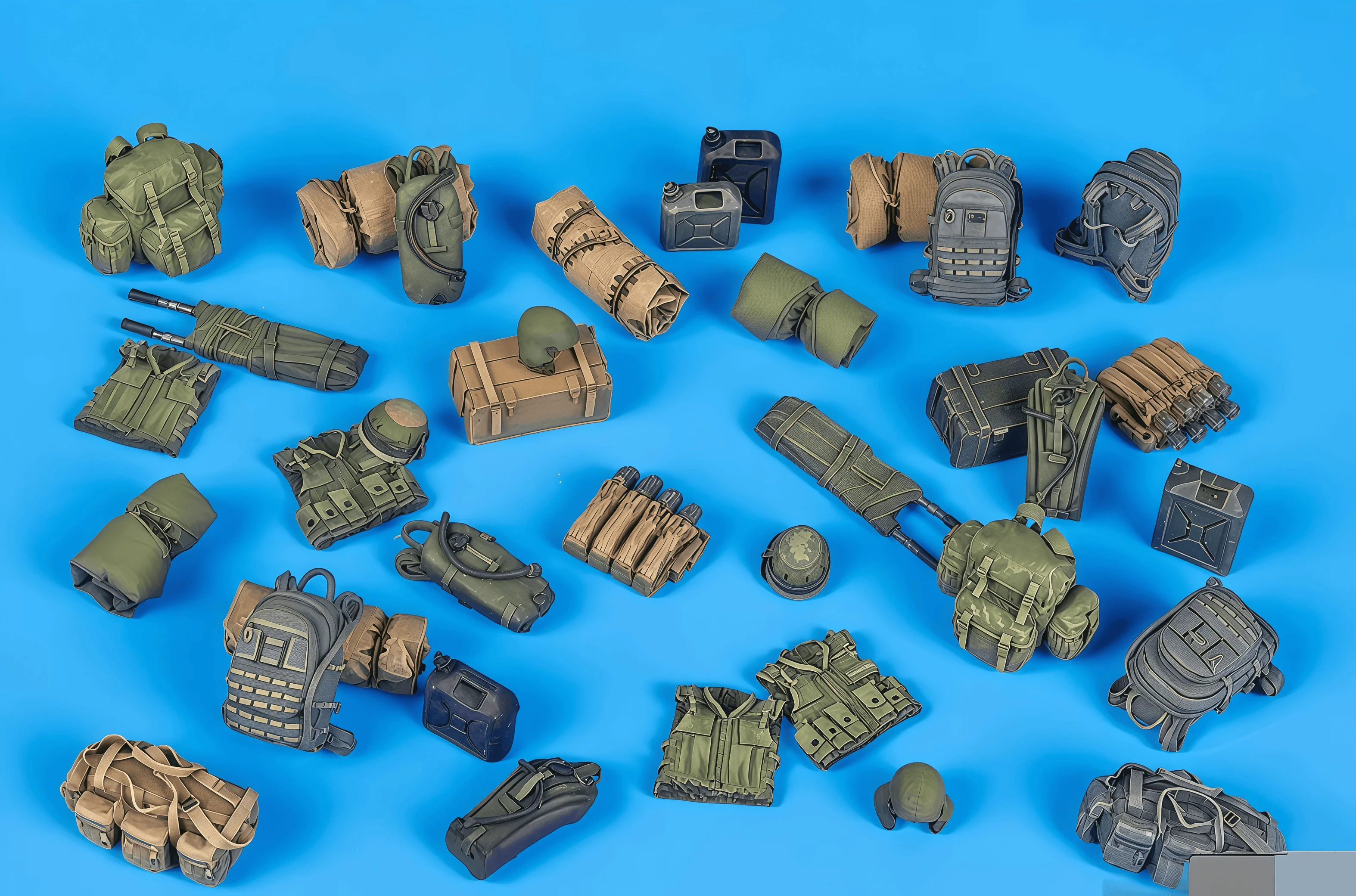 1: 35 Kit Perakitan Model Resin Cor GK, Paket Susun untuk Pembuatan Adegan, Belum Dicat