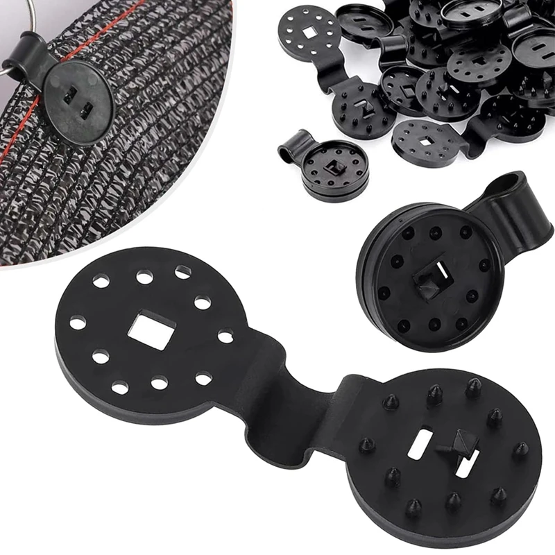 A19F-Tarp Clips Lock Grip, Shade Cloth Plastic Clips For Sun Shade Net,No Need To Worry About Falling Off Due To Strong Wind