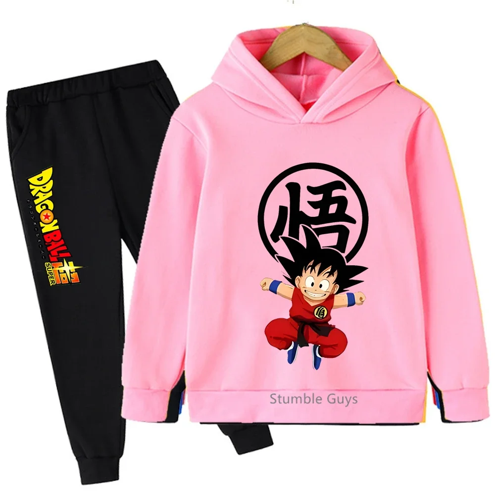

Модные повседневные толстовки с Гоку, спортивный костюм, комплект с капюшоном Dragon Ball, детская осенняя одежда в стиле аниме для мальчиков и девочек ​